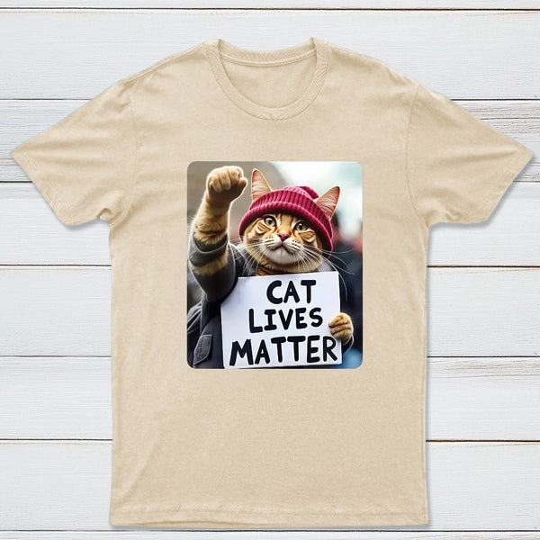 Cat Lives Matter Protest Cat T-Shirt